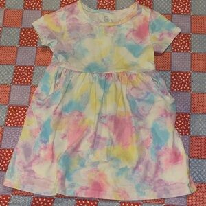 Wonder Nation Pastel Tie-Dye Kids Dress